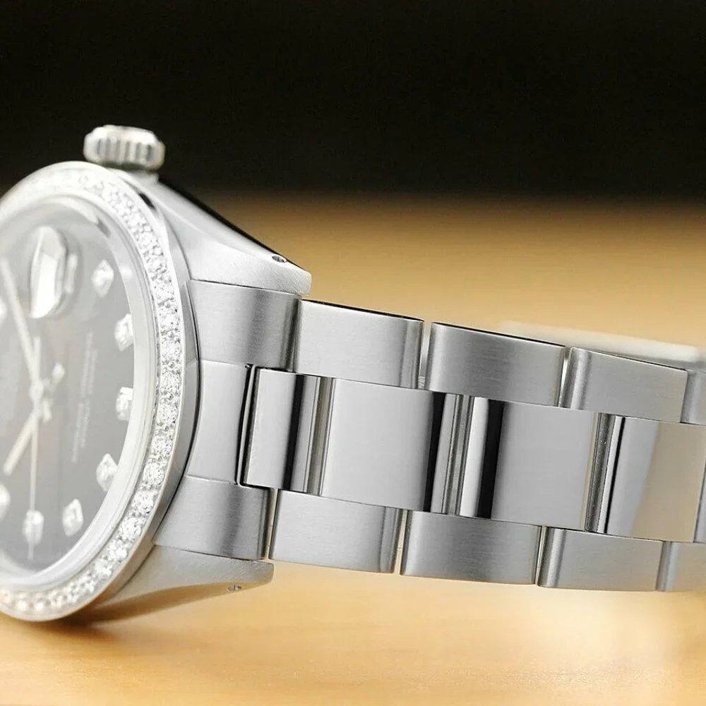 Rolex Datejust Men's 36mm Diamond Bezel Watch